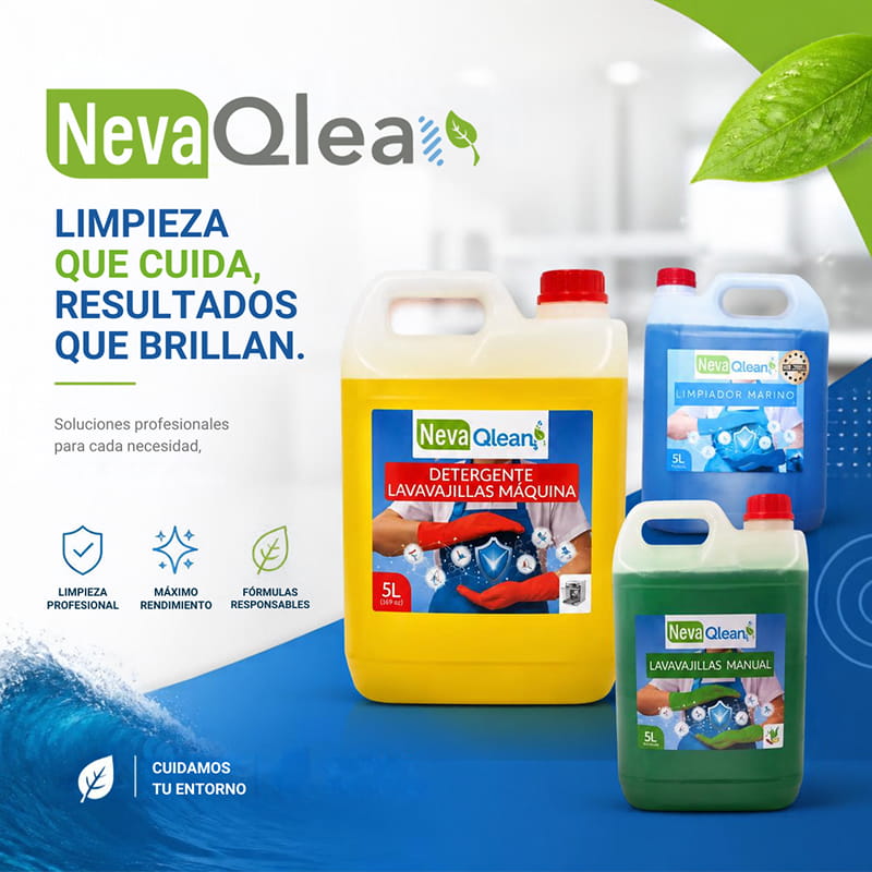 NevaQlean, productos de limpieza profesional.